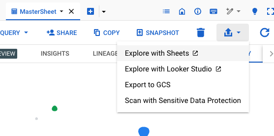 linking to Google Sheets