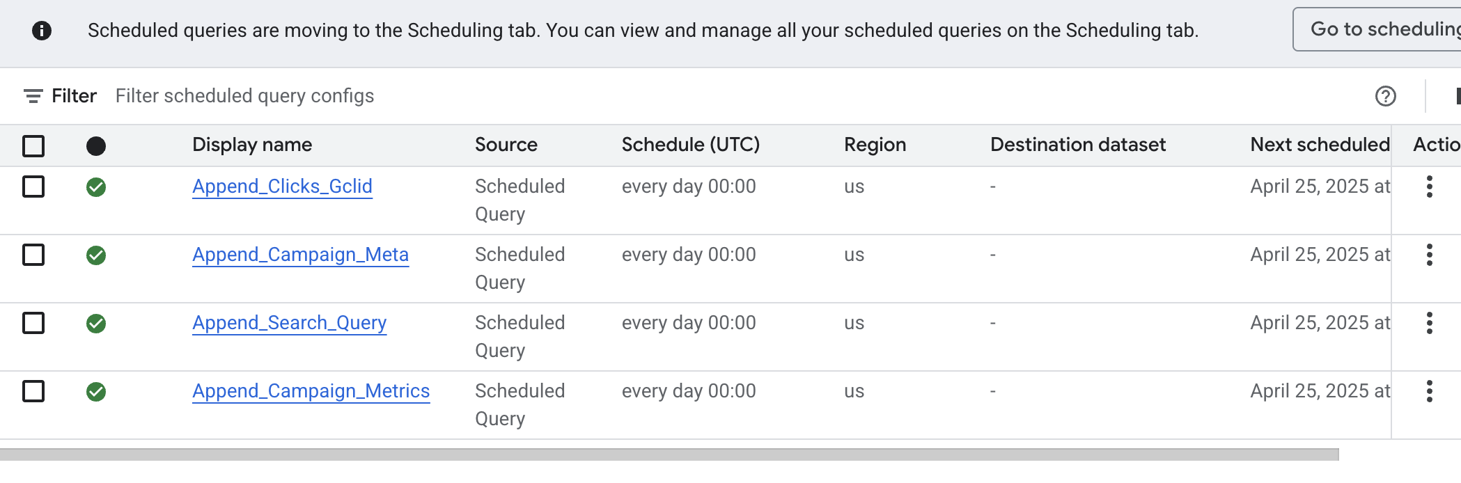 Bringing Data into BigQuery-Datawarehouse