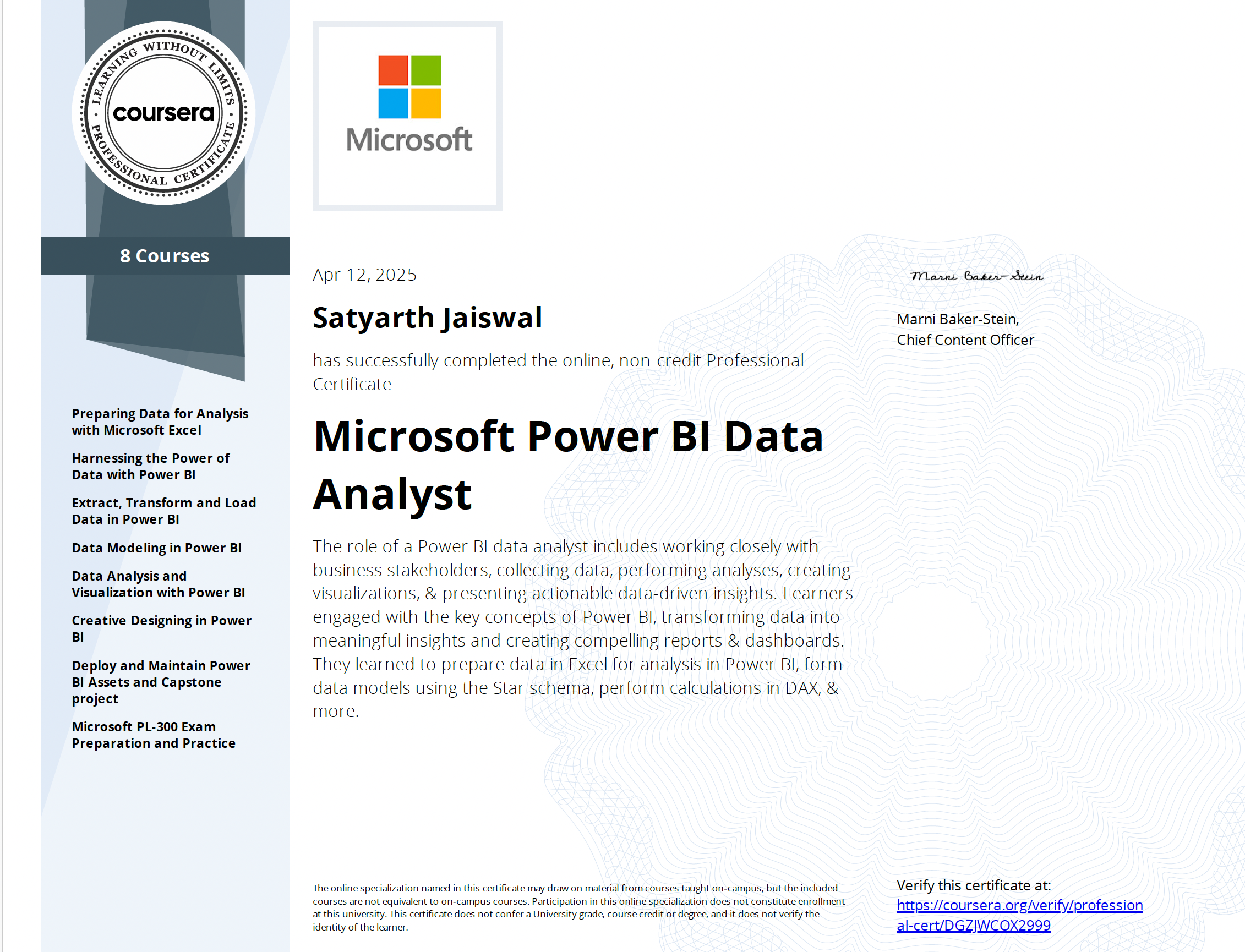 Power BI Specialization